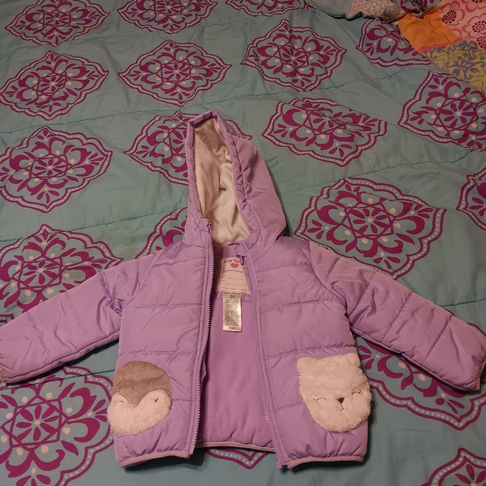Carter's 🦁 girl's lavender jacket 2t